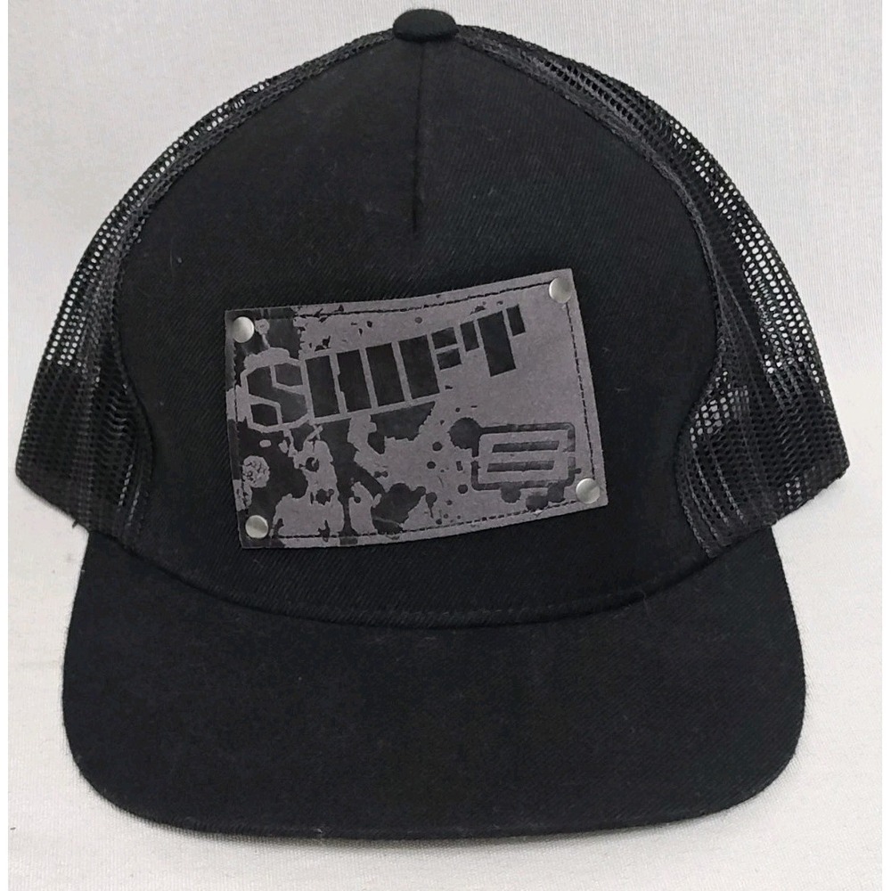 Shift Racing Speed Black Trucker Hat Cap Adult OSFM Adjustable Lightweight‎